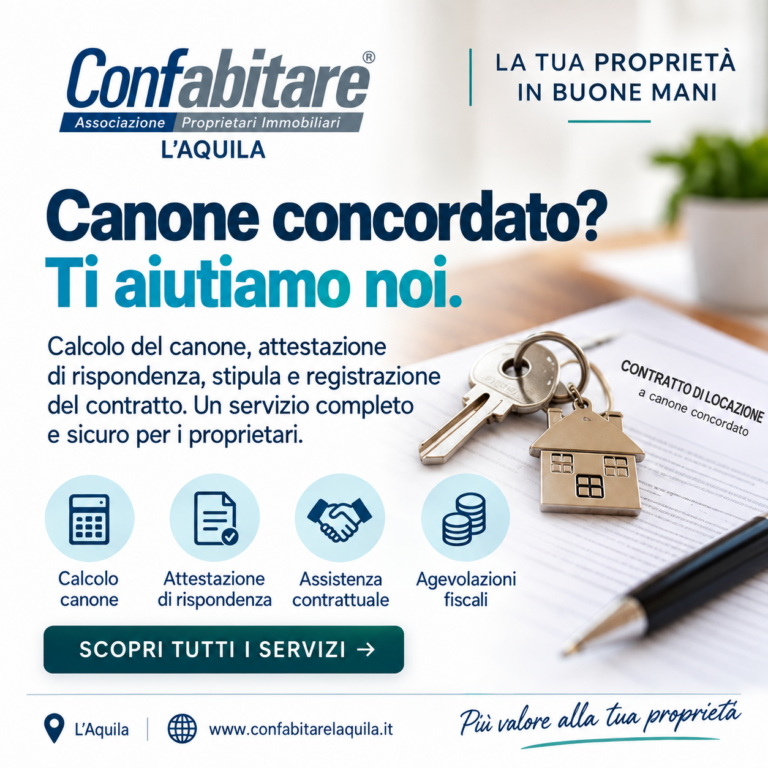 Prima di affittare a canone concordato, fai il calcolo del canone